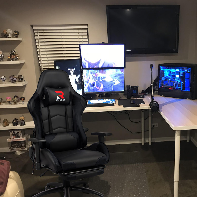 RIMIKING Massage Ergonomic Gaming Chair Wayfair